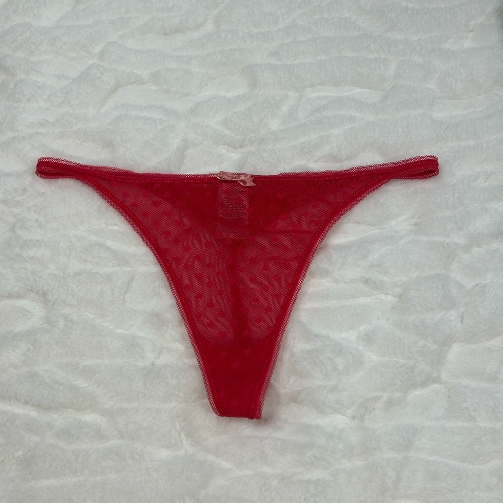 Calvin Klein Lace Hearts Thong Panty M